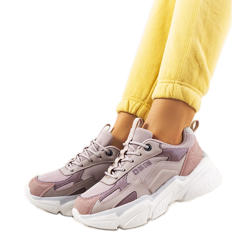 Purppuraiset tennarit Big Star HH274258 violetti vaaleanpunainen