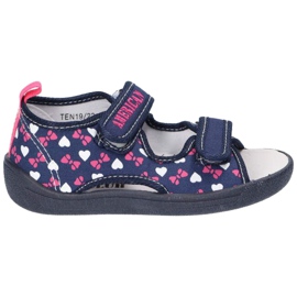 American Club Amerikkalaiset sandaalit tossut, nahkainen sisäosa TEN19 / 22 Tummansininen laivastonsininen