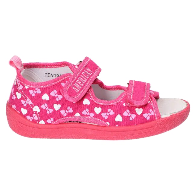 American Club Amerikkalaiset sandaalit tossut, nahkainen sisäosa TEN19 / 22 Pinkki vaaleanpunainen