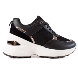 Diamantique Tyylikkäät lenkkarit lavalla musta