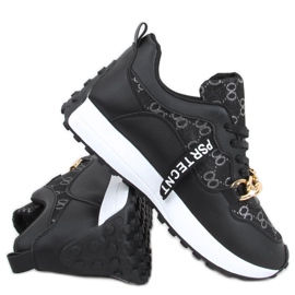 Tennarit ketjulla Elena Black musta