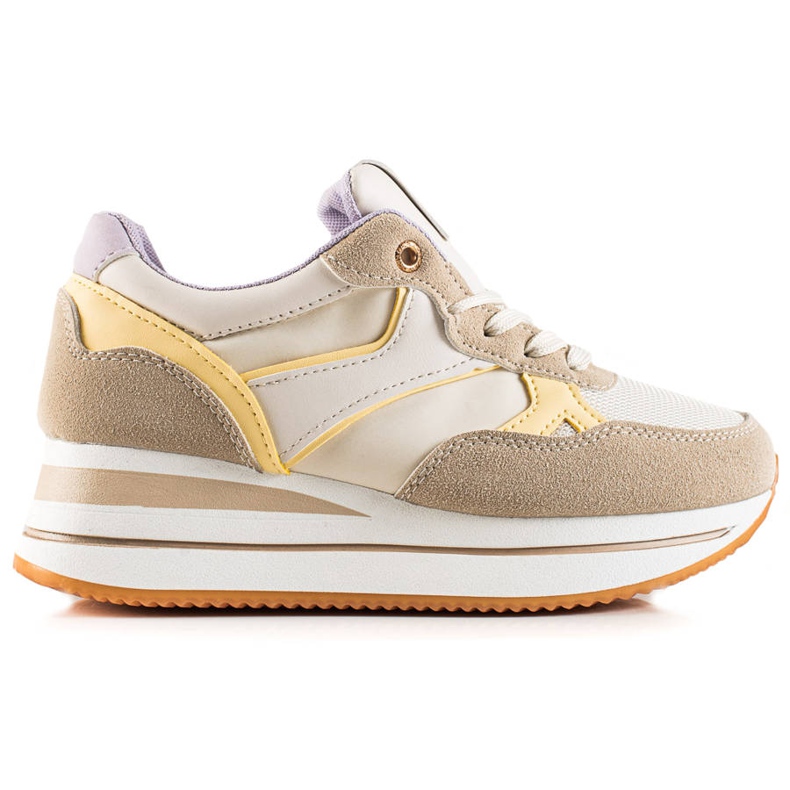 TRENDI Värikkäitä hiipiä alustalla beige