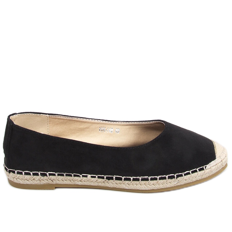 Camino Black naisten espadrillit musta