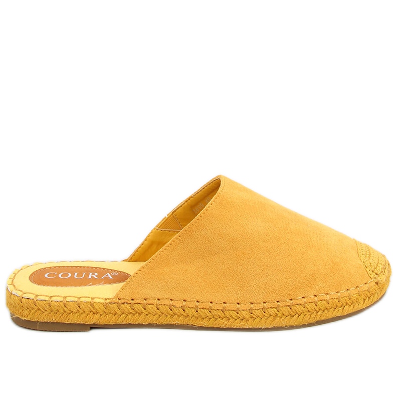 Täysväriset espadrillit Marina Yellow keltainen