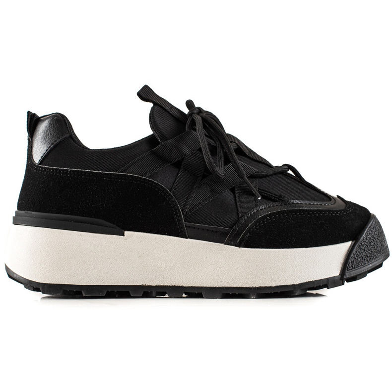 Seastar Sidotut tennarit alustalla musta