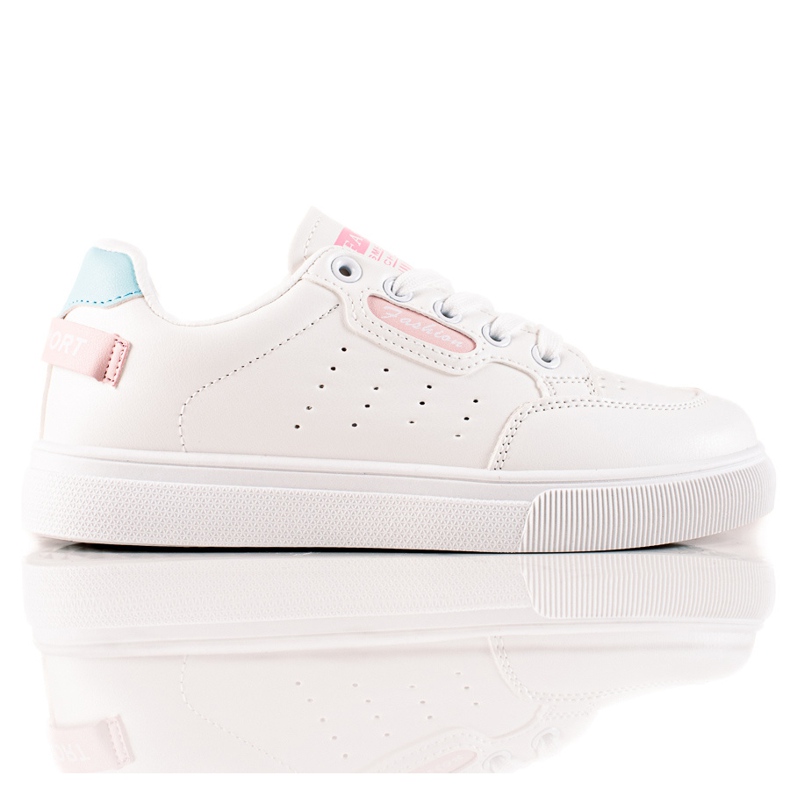 TRENDI Urheilukengät eko -nahkaa valkoinen