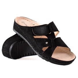 Mukavat ja kevyet VINCEZA-tossut musta