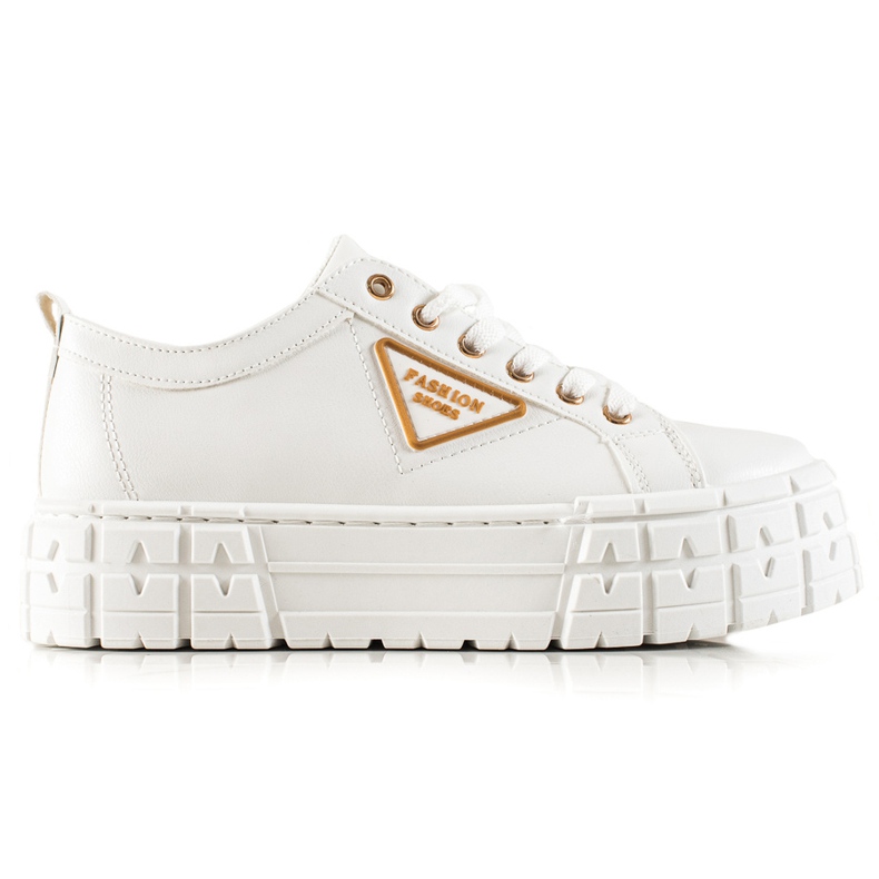 Goodin Lenkkarit, joissa on eko -nahkaa valkoinen