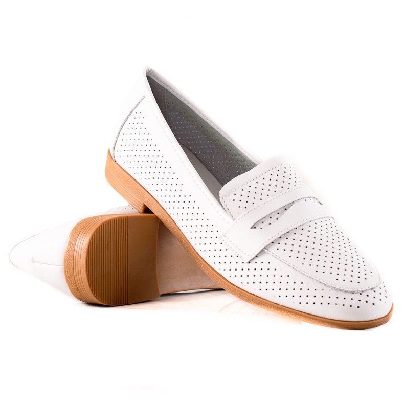 Goodin Avoimet nahkaiset herrat valkoinen