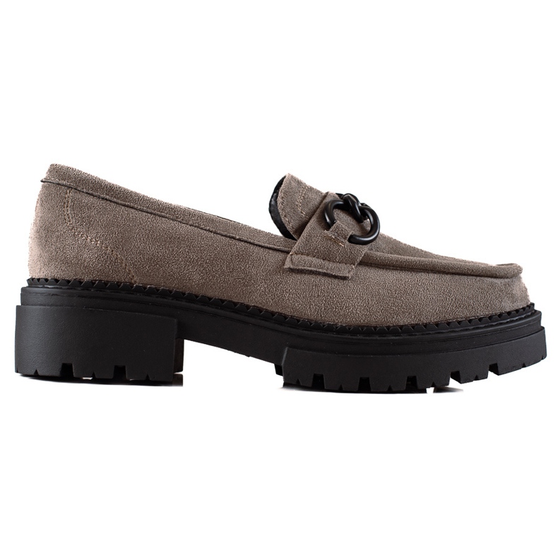 Muodikkaat loaferit LA.FI-alustalla harmaa