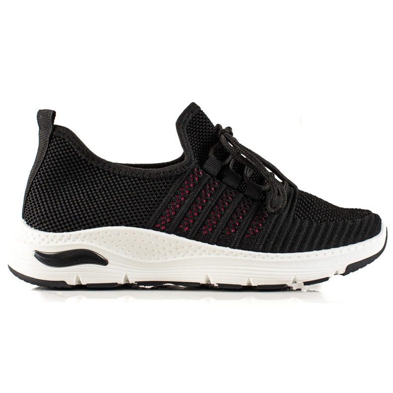 TRENDI Liukastettavat urheilukengät musta