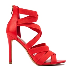 W. Potocki Sandaalit Potockin korkokenkiin punainen W. Potocki Sandaalit Potockin korkokenkiin punainen