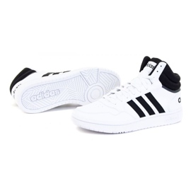 Adidas Hoops 3.0 Mid M GW3019 kengät valkoinen