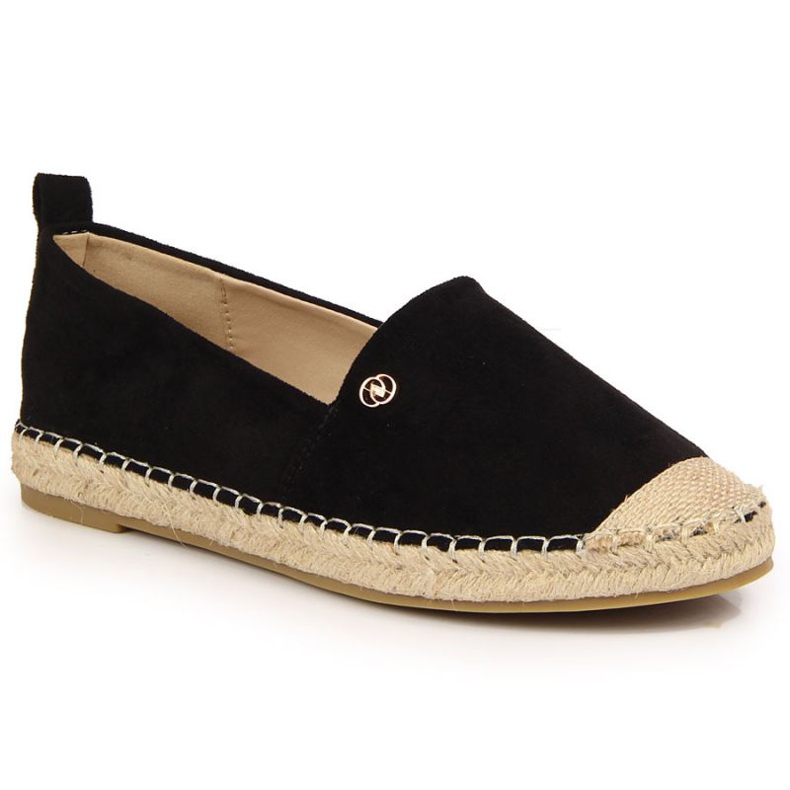 Espadrillit eVento W EVE345A mustalla