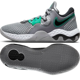 Nike Renew Elevate 2 M CW3406 005 koripallokenkä harmaa harmaan sävyjä