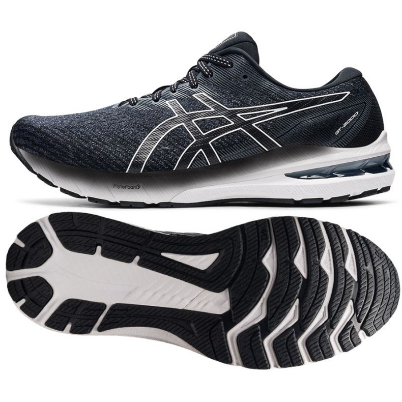 Asics Gt 2000 10 M 1011B185 002 juoksukengät musta harmaa