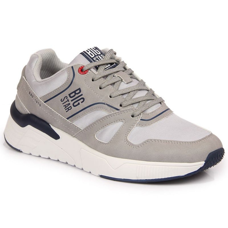 Harmaat vapaa-ajan urheilukengät Big Star M JJ174276