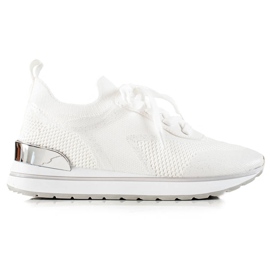 TRENDI Valkoiset kengät glitterillä valkoinen