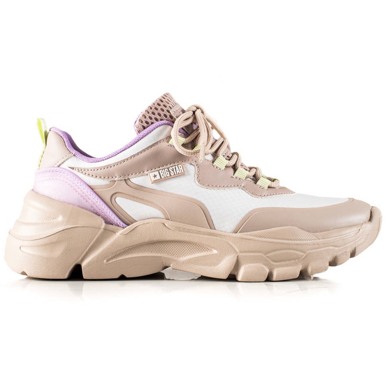 Naisten tennarit Big Star JJ274793 beige monivärinen