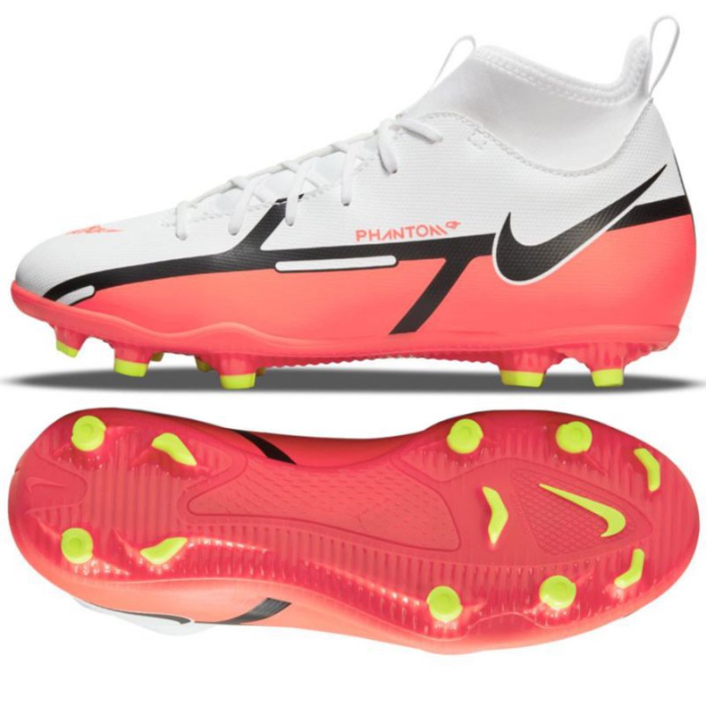 Nike Phantom GT2 Club Dynamic Fit FG / MG Jr DC0822 167 jalkapallokengät valkoinen