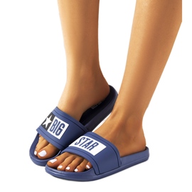 Naisten laivastonsiniset Big Star DD274A265 tossut sininen