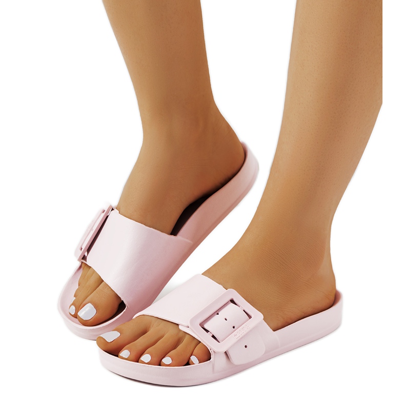 Vaaleanpunaiset tossut Big Star FF274A387 vaaleanpunainen