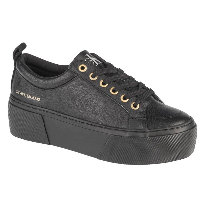 Calvin Klein Vulcanized Flatform Laceup LW YW0YW00366-0GJ kengät musta
