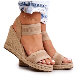 Naisten sandaalit Wedge Big Star JJ274978 beige