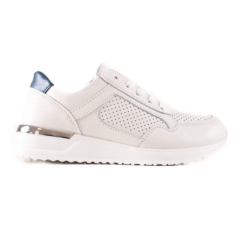 VINCEZA -nahkakengät valkoinen