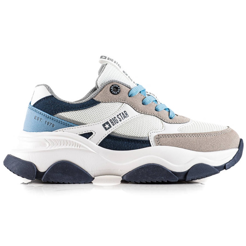 Naisten tennarit Big Star JJ274580 valkoinen sininen monivärinen