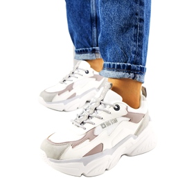 Naisten lenkkarit Big Star HH274255 beige valkoinen