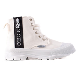 Sabatina Alkuperäiset korkeat lenkkarit valkoinen