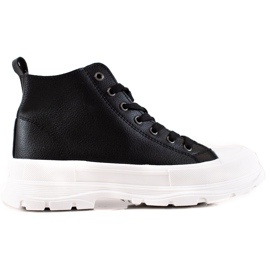 Forever Folie Muodikkaat korkeat lenkkarit musta