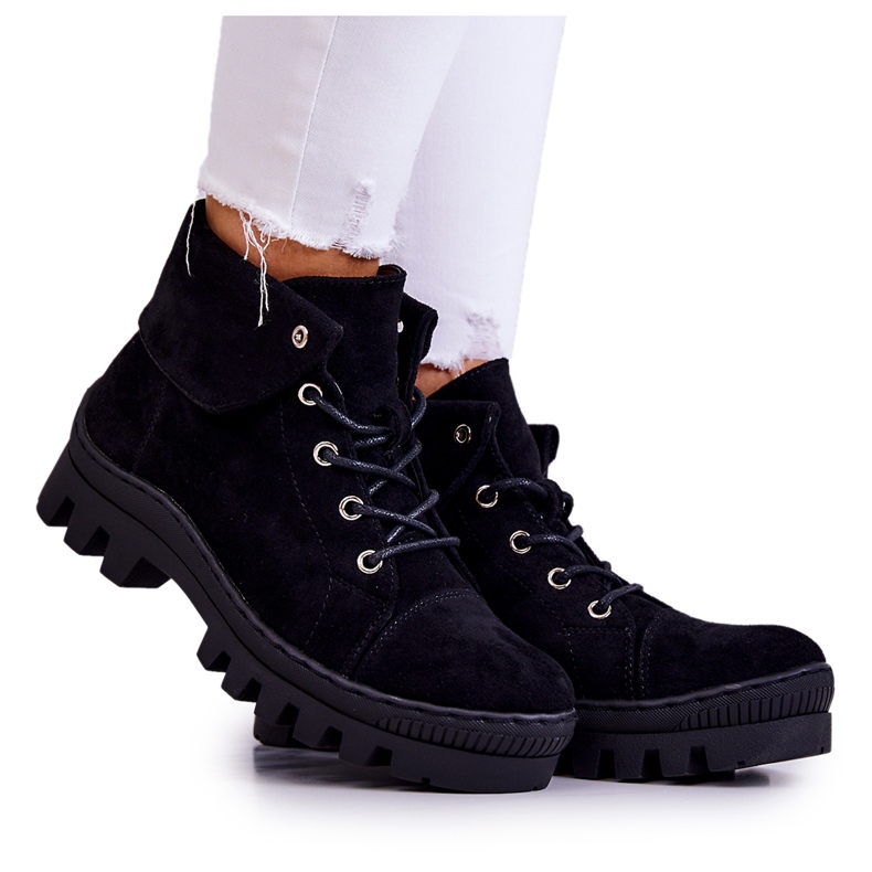 S.Barski Mokkasaappaat, jotka on sidottu mustat Dalles