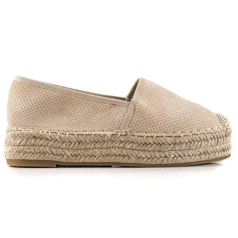 Bestelle Beige espadrillit alustalla