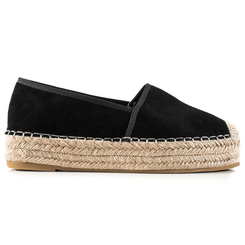 Bestelle Mustat espadrillit alustalla