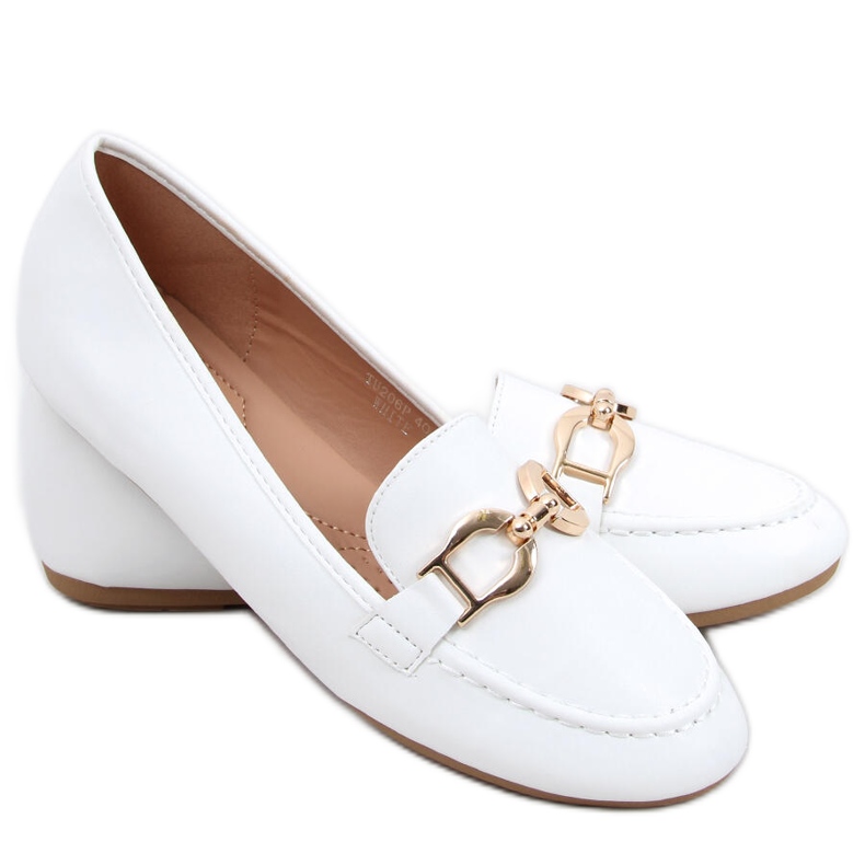 Naisten Amiya White -loaferit valkoinen