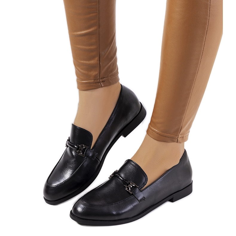 Mustat naisten Genovese-loaferit