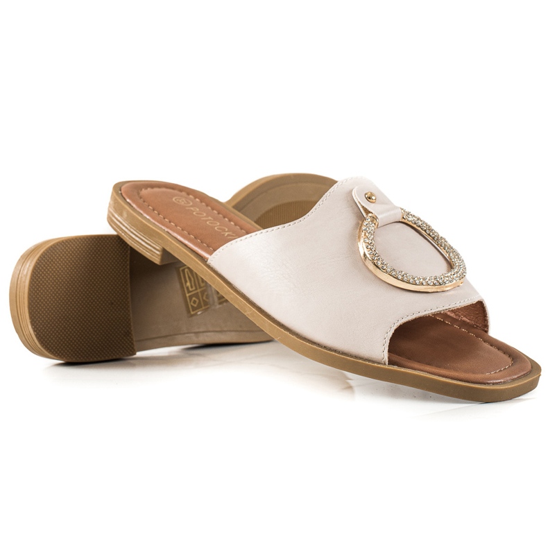 W. Potocki Beiget tossut Potocki-koristeella