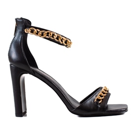 W. Potocki Tyylikkäät Potocki-sandaalit musta