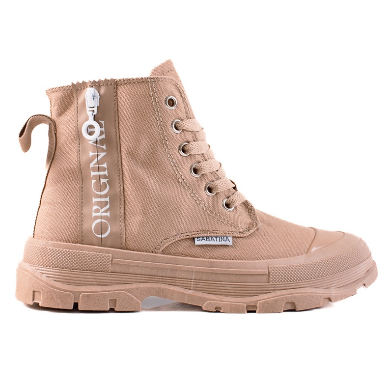 Sabatina Alkuperäiset korkeat lenkkarit beige ruskea