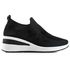 TRENDI Wedge Slip-On lenkkarit musta
