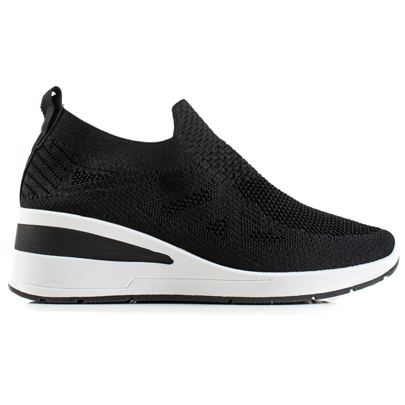 TRENDI Wedge Slip-On lenkkarit musta