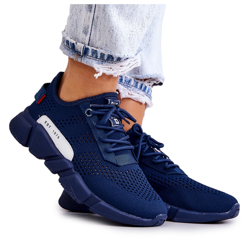 Naisten urheilukengät Memory Foam Big Star JJ274274 Tummansininen