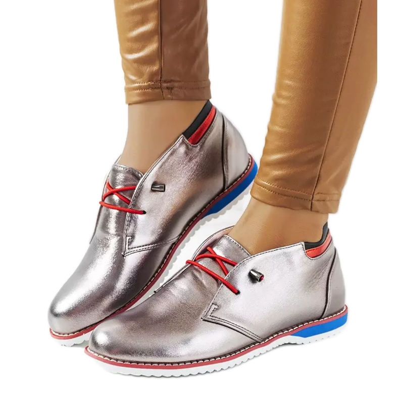 Reyesin hopeiset naisten kengät hopea