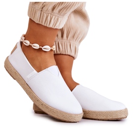 Big Star Muodikkaat naisten Espadrilles Cross -farkut JJ2R4001C Valkoinen