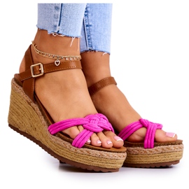 FB2 Muodikkaat Wedge Sandaalit Fuchsia Roseville vaaleanpunainen FB2 Muodikkaat Wedge Sandaalit Fuchsia Roseville vaaleanpunainen