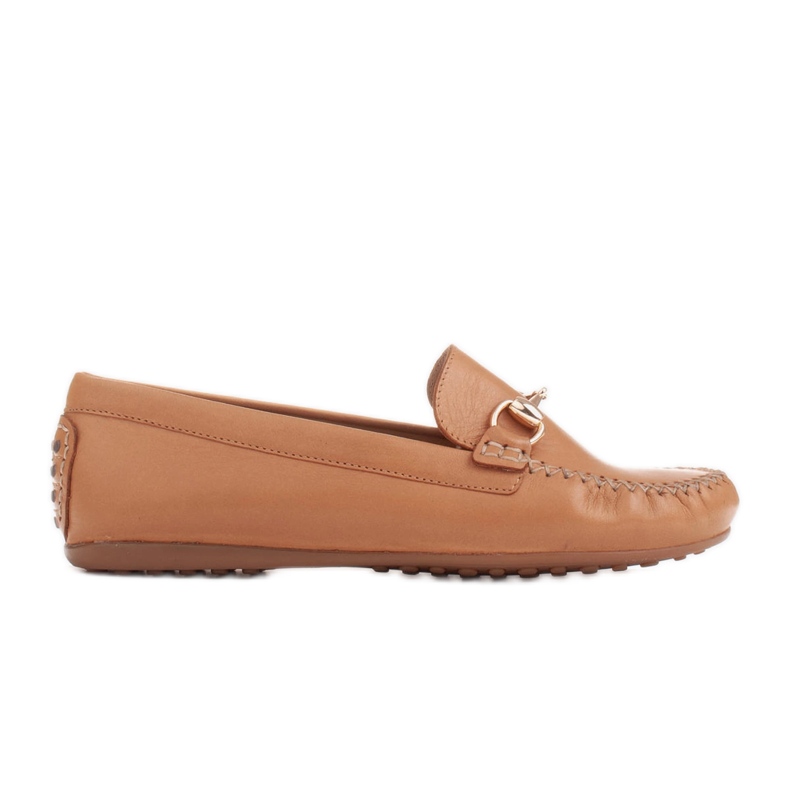 Marco Shoes Loaferit kultaisella koristeella beige