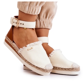 Naisten espadrillit soljella Big Star JJ274886 Vaalea beige