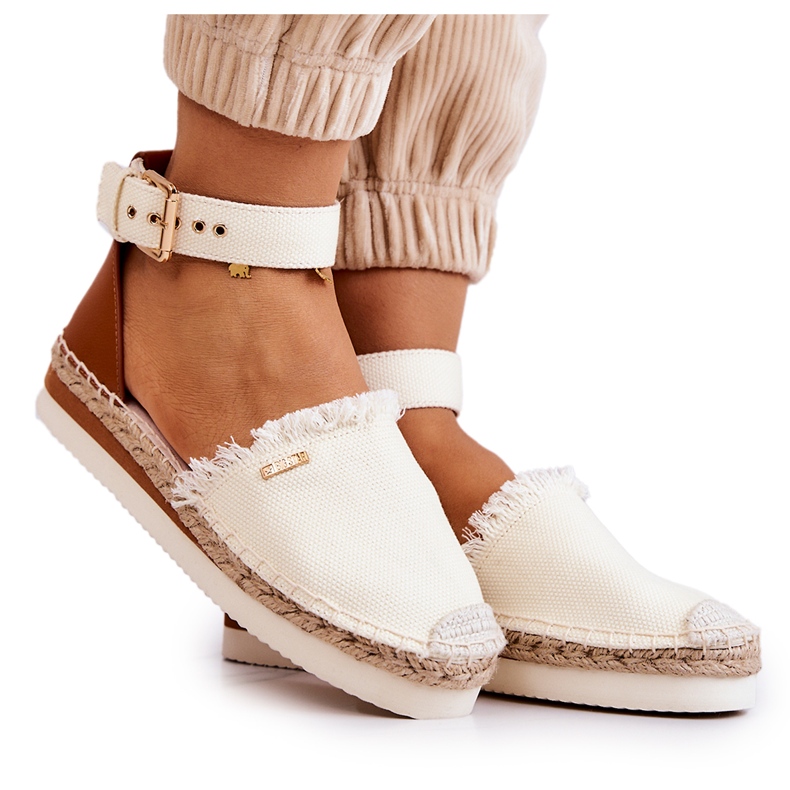 Naisten espadrillit soljella Big Star JJ274886 Vaalea beige